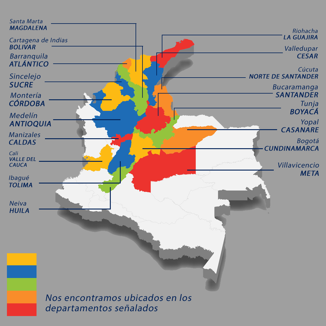Áreas de cobertura